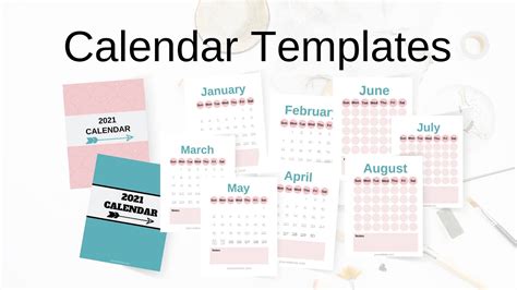 Monthly Calendar Canva Templates - Mylifesmanual