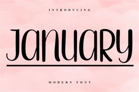 January Font by ABBAsalam · Creative Fabrica