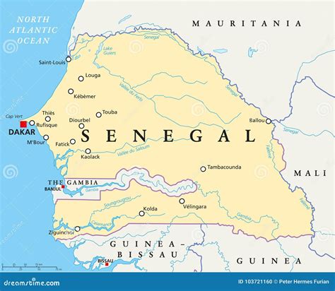 Senegal Map Cartoon Vector | CartoonDealer.com #29461093