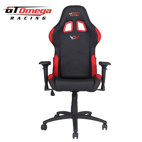 Gt Omega GT Omega PRO Racing Office Chair Black Next Red Leather (120Kg / 18.89 Stone Maximum ...