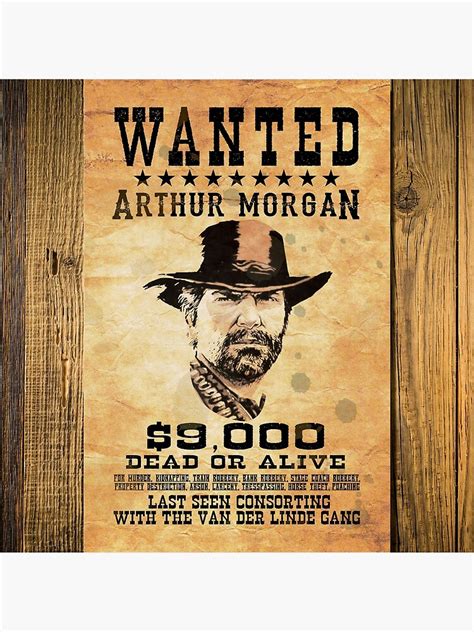 Arthur Morgan Wanted Dead Or Alive Premium Matte Vertical Poster sold by Ann mary Musoke | SKU ...