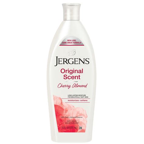 Jergens Original Scent with Cherry Almond Essence Hydrating Moisturizer, Long Lasting Hydration ...