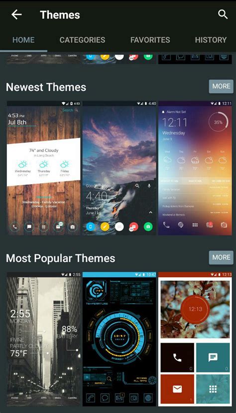 Themer, uno dei migliori launcher per Android dai temi prefabbricati ...