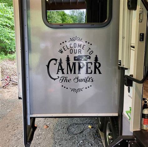 Large Camping Decal Vinyl Decal Fifth Wheel Decal Camper - Etsy