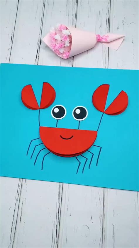 #arts Easy DIY Crafts for Kids-Cute Paper Crab-DIY Tutorial – arts