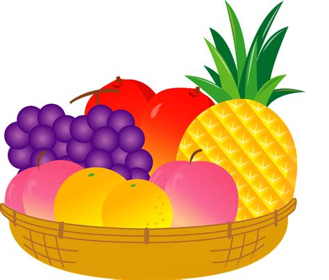 Fruit in a Basket clipart. Free download transparent .PNG | Creazilla