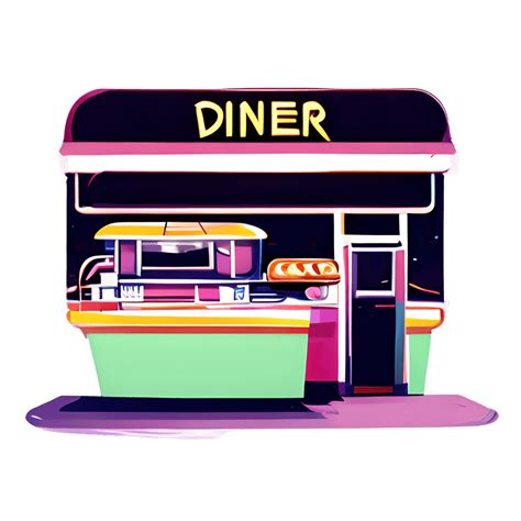 Retro Diner Graphic · Creative Fabrica