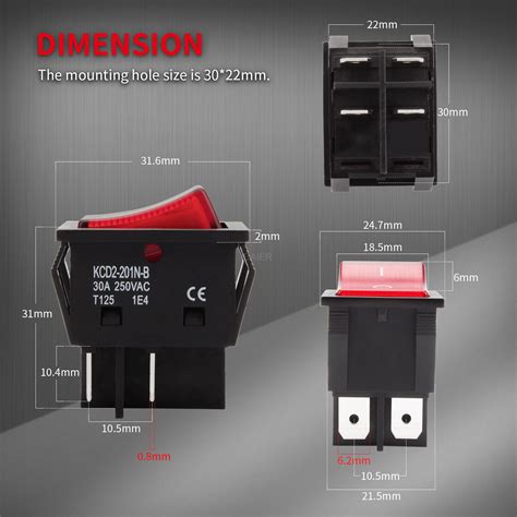 Lighted Rocker Switch Wiring Diagram 4 Pin | Shelly Lighting