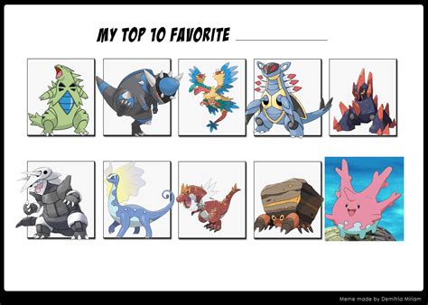 Top Ten Favorite Rock Type Pokemon by Birdeyes12 on DeviantArt