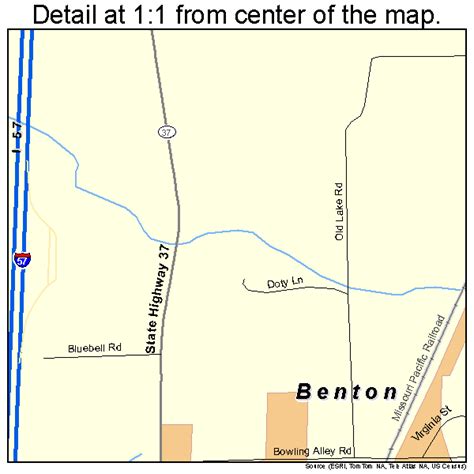 Benton Illinois Street Map 1705300