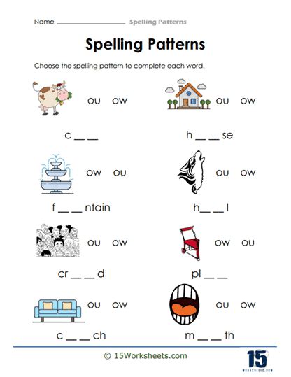 Spelling Patterns Worksheets - 15 Worksheets.com