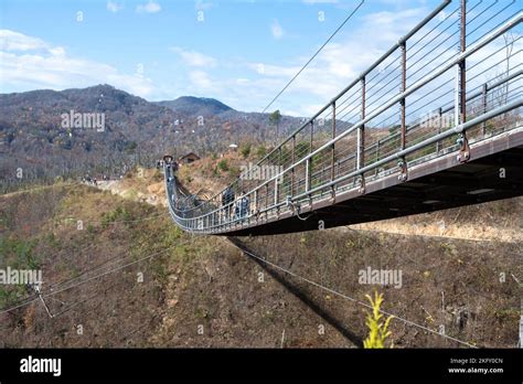 The skylift bridge from the Gatlinburg SkyLift Park Stock Photo - Alamy