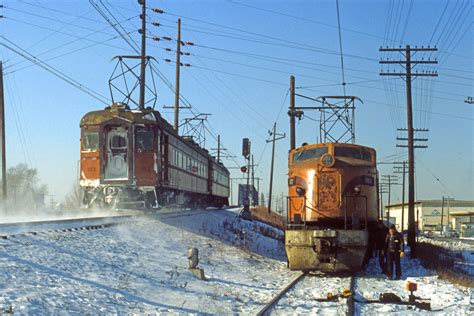 Chicago South Shore And South Bend Railroad GE 2-D+D-2 800 Class "Little Joe" #803 and crew are ...