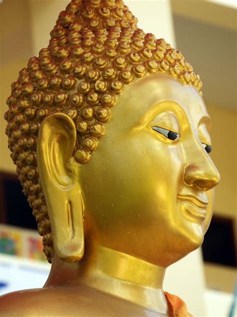 Golden Buddha Face Free Stock Photo - Public Domain Pictures