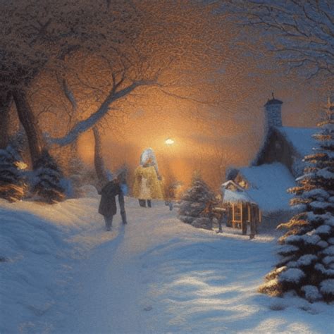 Winter Wonderland by Thomas Kinkade · Creative Fabrica