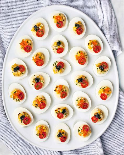 Grilled Corn & Caviar Deviled Eggs | Last Ingredient