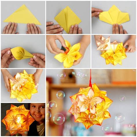 DIY Origami Kusudama Decoration