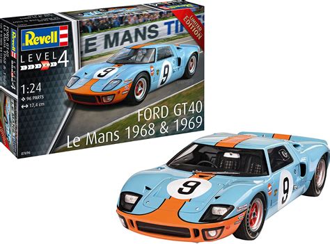 Revell Vell 07696 Ford GT 40 Le Mans 1968 Limited Edition Model Kit 1: ...