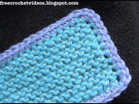 Single Crochet Border - YouTube