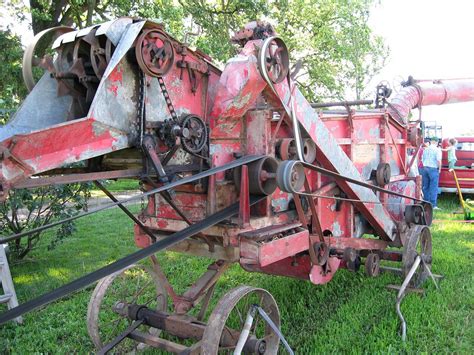 Antique Belle City threshing machine, Wisconsin