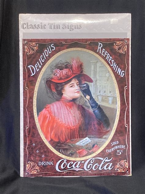 Classic Tin Sign Coca Cola - Etsy