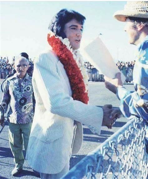 Elvis arriving in Hawaii for his Aloha From Hawaii... - Elvis never left