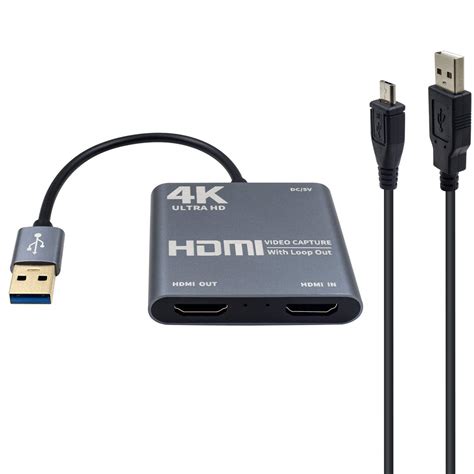 Buy Duttek HDMI Video Capture Card with Loop Out, HDMI to USB 3.0 Video Capture Card Converter ...