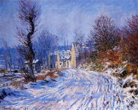 Road to Giverny in Winter, 1885 - Claude Monet - WikiArt.org