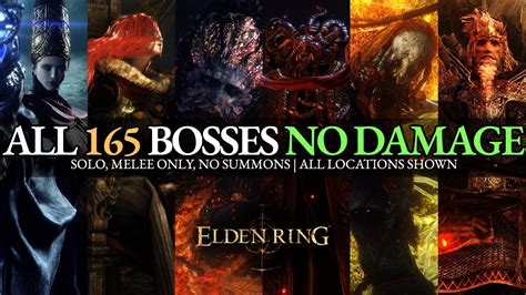 Elden Ring - All 165 Boss Fights & Locations (No Damage) - Solo, No ...