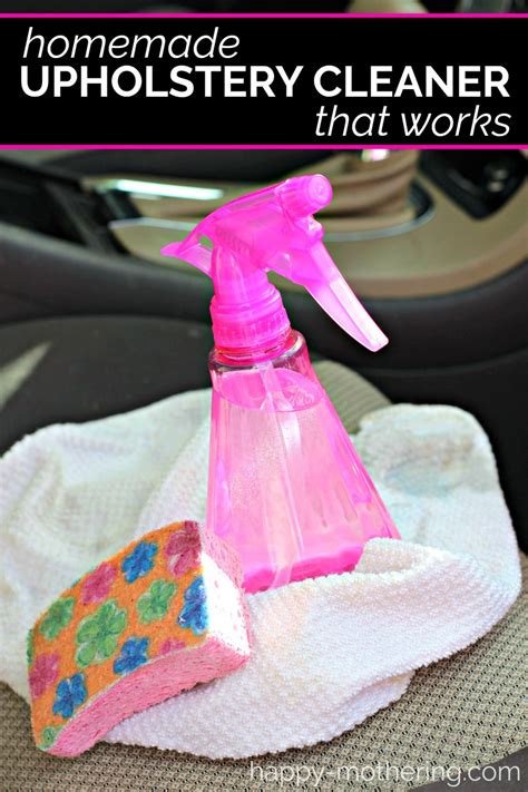 Homemade Upholstery Cleaner with Simple Ingredients - Happy Mothering