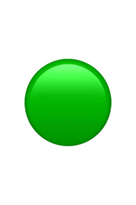 Vibrant Green Circle Emoji