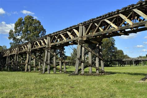 Australia, NSW, Gundagai, Old Bridge Stock Image - Image of destination ...