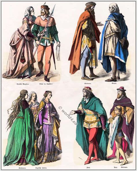 14th century clothing of German and English nobility | World4