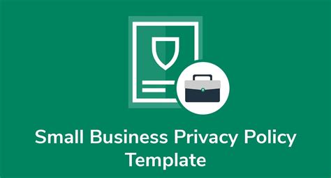 Small Business Privacy Policy Template - Privacy Policies