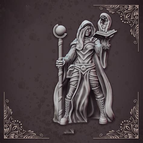 Amazon.com: 3DMAGIC DND Human Miniatures Role Playing Miniatures 28mm ...