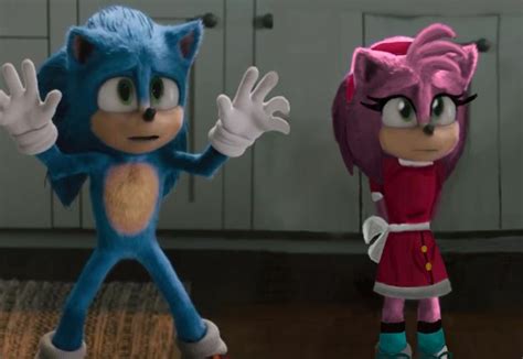 New Design MovieAmy(fanmade) | Sonic funny, Hedgehog movie, Sonic and amy