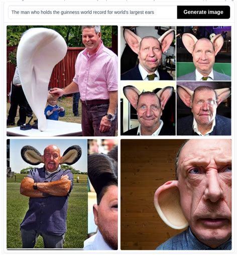 The man who holds the guinness world record for world's largest ears : r/weirddalle