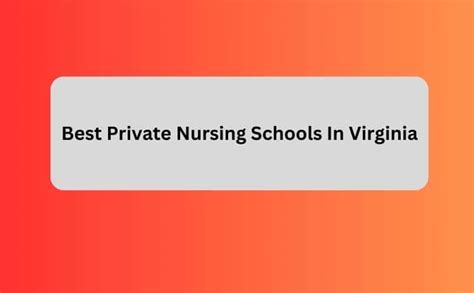 Best Private Nursing Schools In Virginia - AnanUniversity