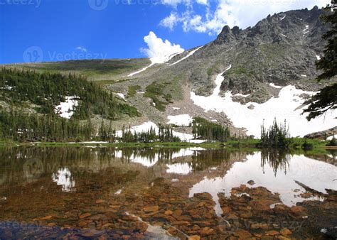 Peaceful Mountain Lake 785916 Stock Photo at Vecteezy