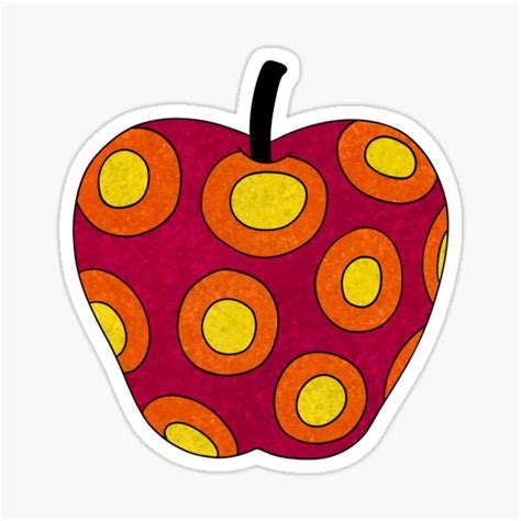 "SMILE Splatter Devil Fruit" Sticker for Sale by LunarDesigns14 | Redbubble