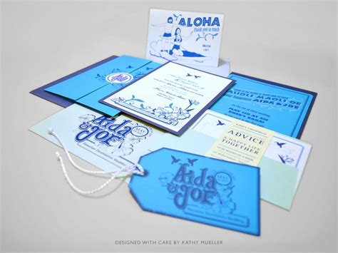 Hawaiian Destination Wedding Invite Suite on Behance