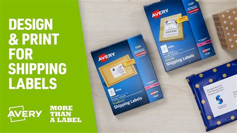 How to Design & Print Shipping Labels with Avery Products - YouTube