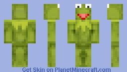 Kermit The Frog (Muppet Show) 3D Eyes :P Minecraft Skin