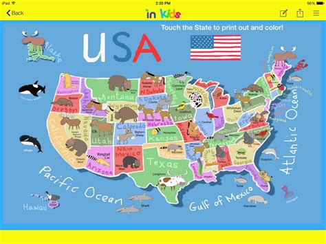 Us States Map Puzzle For Kids