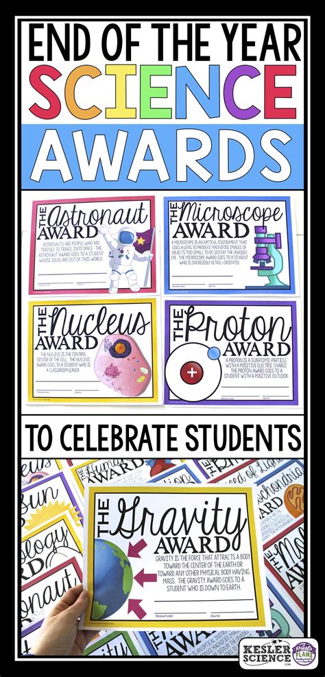 Science Awards - 60 End of the Year Science Awards | Science awards, 6th grade science, Sixth ...