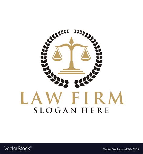 Law firm logo Royalty Free Vector Image - VectorStock