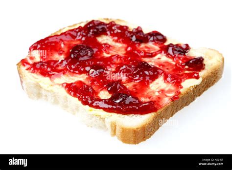 Jam on Toast Stock Photo - Alamy