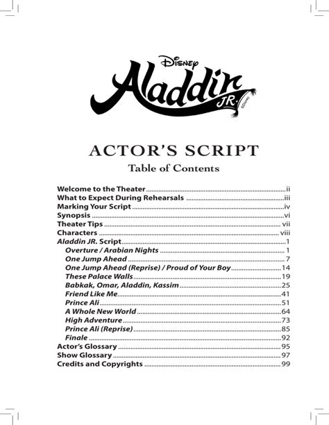 Aladdin-Script