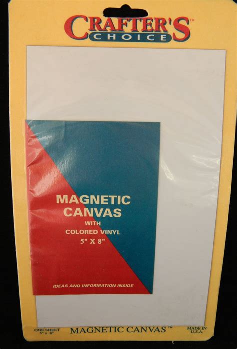 Crafter's Choice Magnetic Canvas Sheet with Colored Vinyl Adhesive ...