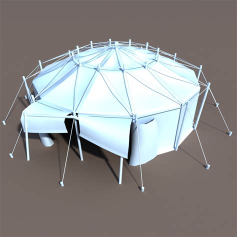 3d circus tent model